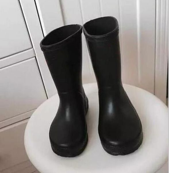 Sıcak Satış Çocuklar Rainboots Moda Uzun Boylu Yağmur Çizmeleri Su Geçirmez Yalnız Çizmeler Kauçuk Rainboots Su Ayakkabı Rainshoes 01