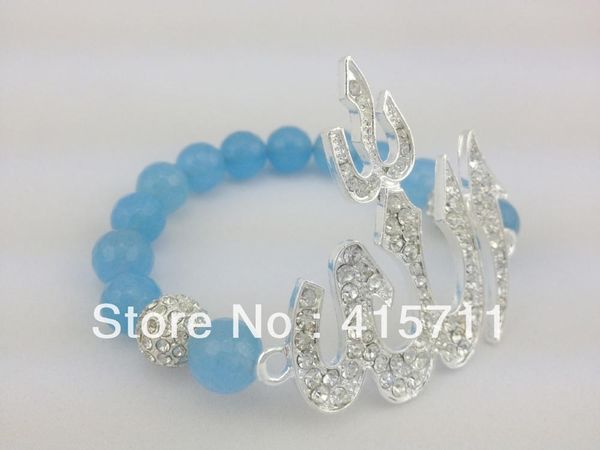 

charm bracelets rhinestone pave bracelet muslim, Golden;silver