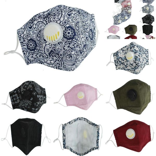 

valve 2020 anti-dust reusable mask pm2.5 new protective cotton face masks cloth washable mans womans 14