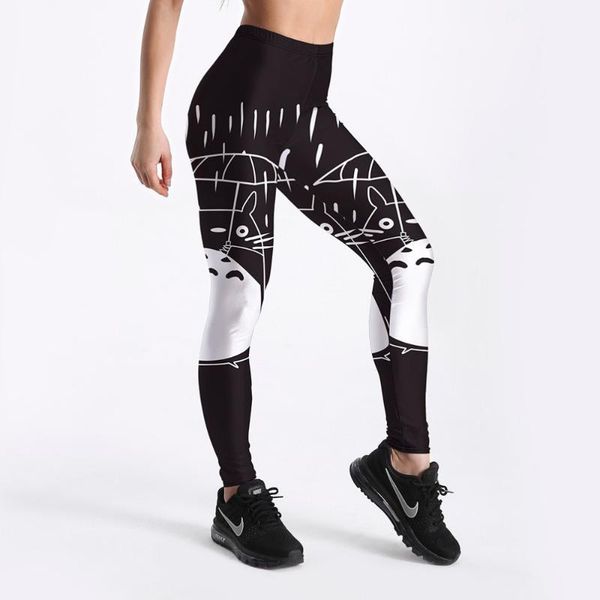 

leggings women summer pants totoro printed black leggings plus size s-xxxxl1