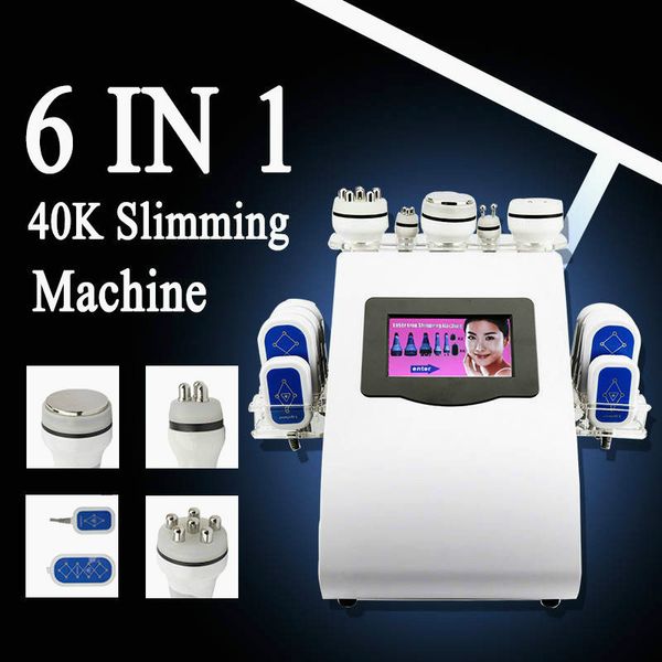 

6 in1 touch screen logo customized unoisetion cavitation 2.0 3d smart rf vacuum pn microcurrent facial care beauty machine