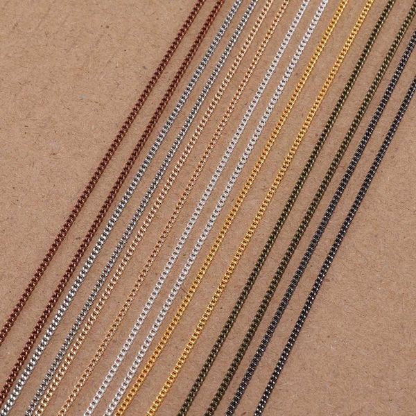

5 m/lot 1.3 1.6 2.0 2.5 mm gold necklace chains for jewelry findings making materials handmade supplies accessories diy wmtnru dh_niceshop