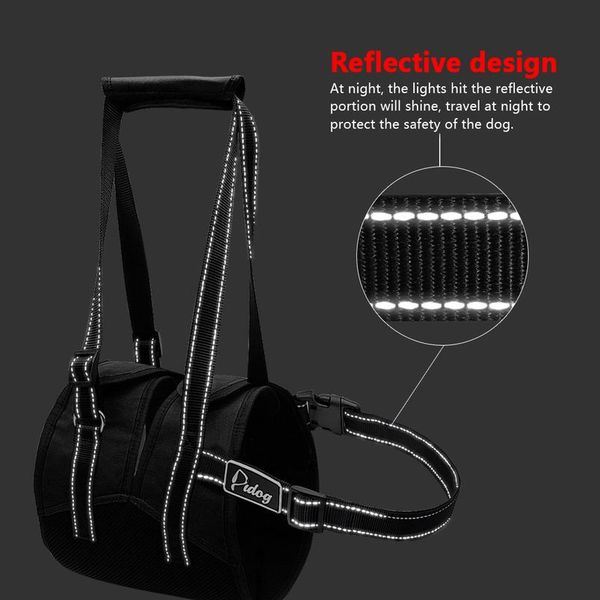 

reflective nylon pet dog lift harness mesh padded adjustable medium large pets lifting vest for old injured dogs wit wmtuiv