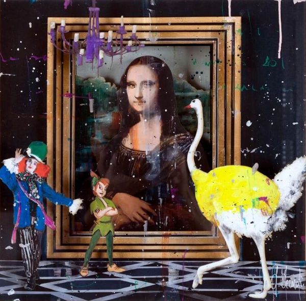 

angelo accardi artworks mona lisa talk home decoration handcrafts /hd print oil painting on canvas wall art canvas pictures 201227