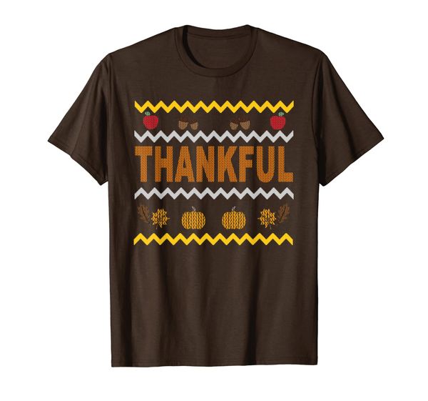 

ugly thanksgiving sweater thankful gift ugly sweater t-shirt, White;black