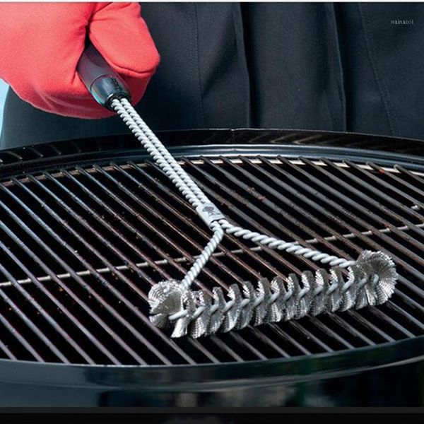 

kitchen accessories bbq grill barbecue kit cleaning brush stainless steel cooking tools barbecue gadgets accessories brushes1