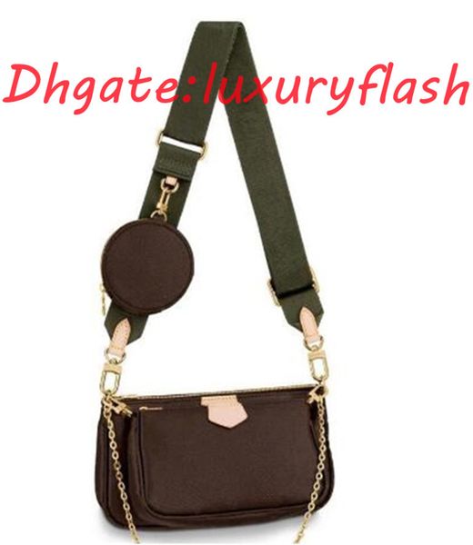 

handbag fashion bags girl genuine leather bags with letters multi l accessories flower pouch lady shoulder bag handbags 3 pieces coin purse