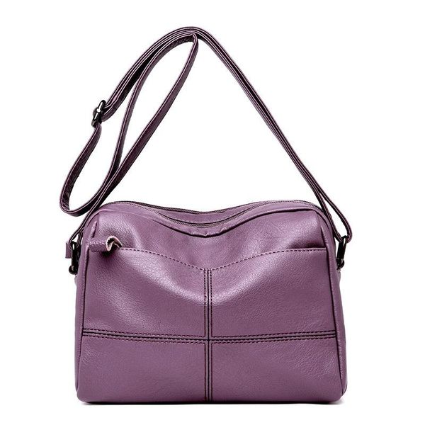 

2021 soft leather flap bags women shoulder crossbody bag female leather handbags messenger bag lady bolsas feminina
