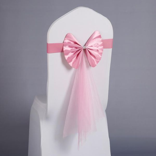 

sashes 2021 back decoration mesh wedding elastic ribbon