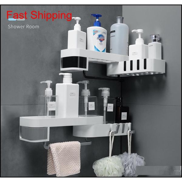 

1 pcs corner shower shelf bathroom shampoo shower shelf holder kitchen storage rack organizer wall mounted t qylbaf toys2010