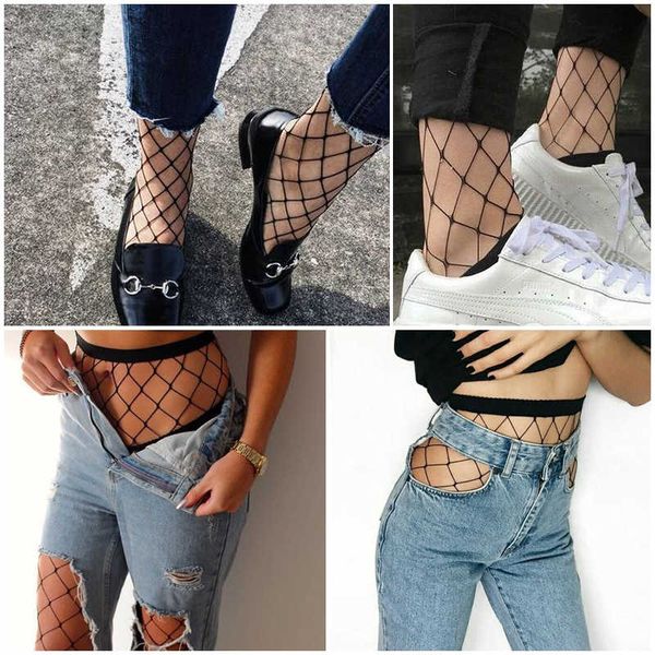 

hollow out pantyhose female mesh black women tights stocking slim fishnet stockings club party hosiery tt016-2, Black;white