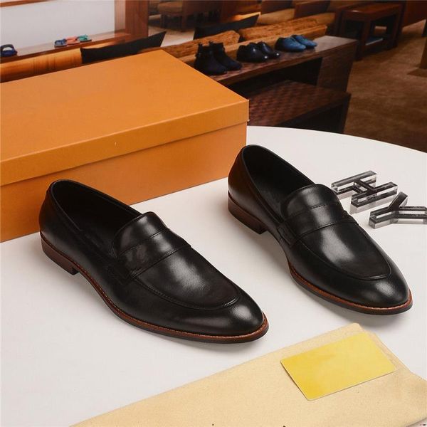 

20ss 45 shoes formal party men big men crocodiles size shoes luxury casual loafers male wedding business genuine leather dress nice hkksv, Black