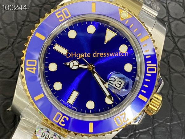 

watch ar factory made 116613 40mm 904l men's watches 3135 movement famous brand fashion waterproof watch sapphire mirror-f39, Slivery;brown