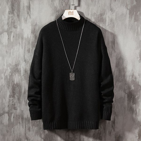

men black blouses spring fall winter clothes 2020 pull oversize -4xl 5xl casual-style pullovers, White;black