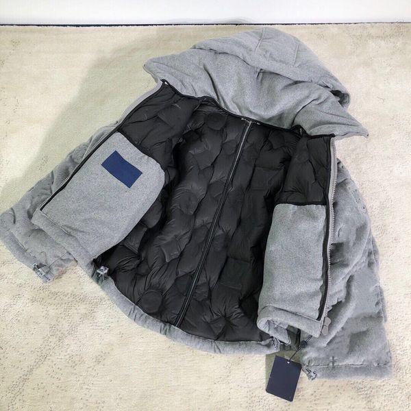 

2020 autumn and winter paris oversized down jackets casual street fashion pockets warm men women couple outwear 1023, Black;brown