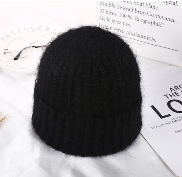 

new 50% angora wool knitted hat for women with beanie hats fashion winter warm hats, Blue;gray