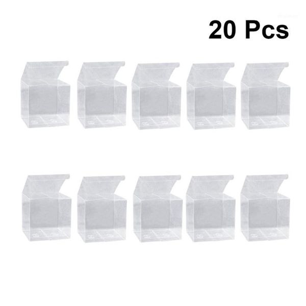 

20pcs pvc square packing box simple transparent box for gift fruit (10cm)1
