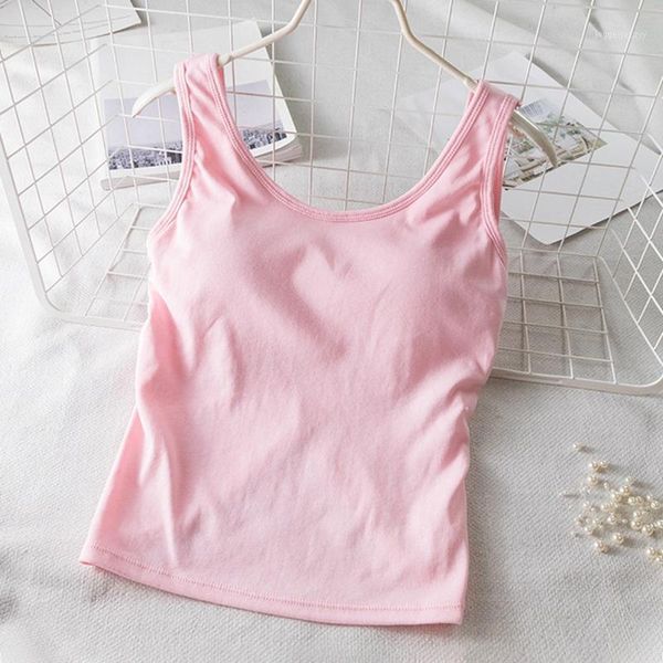 

women's shapers 2021 underwear women's intimates camisole solid female u collar vest wire, Black;white