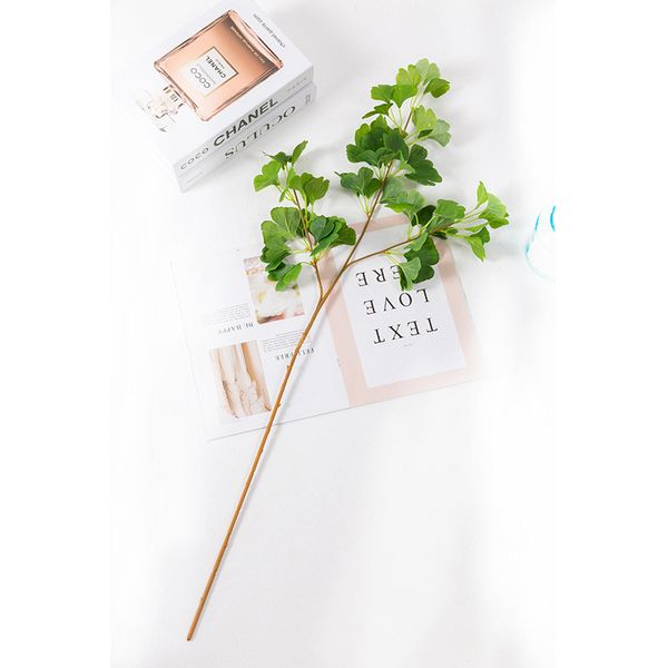 

simulation ginkgo leaf flower home furnishing decor l to ground semi manual flowers with various colors 4 5df j1