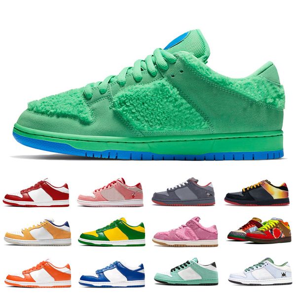 

new arrival women men low basketball shoes green bear sea crystal blue fury acg terra womens mens fashion outdoor breathable sports shoes, White;red