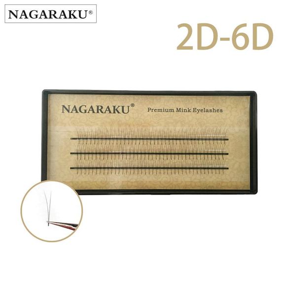 

nagaraku 2d-6d предварительно пропустить volume lash fans c curl / 0.07 отдельное расширение ресницы