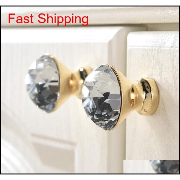 

super luxury gold czech crystal round cabinet door knobs and handles furnitures cupboard wardr qyldwe dh_seller2010