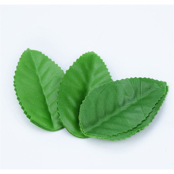 

100pcs fake green leaves artificial plants diy gift christmas wreath flowers for scrapbooking wedding home decor silk roses leaf f wmtvae