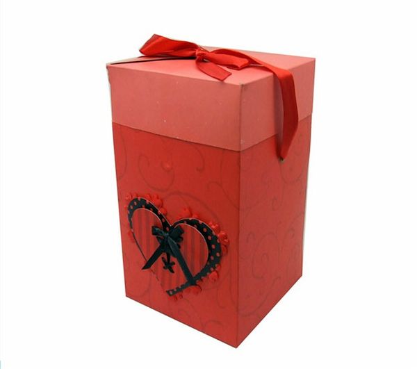 

expensive watches packaging box with ribbon tie,paper box for packing