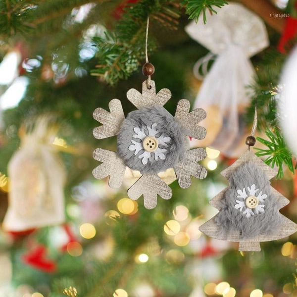 

christmas decorations tree star bell hat wooden plush hanging decor decoration1