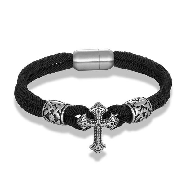 

mkendn cross bracelets men women charm milan rope chain magnet bracelet male wrap metal sport summer style jllyjp