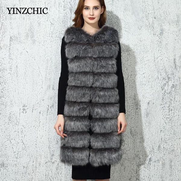 

women's fur & faux womans winter coat sleeveless female casual vest coats 2021 warms thick artificial 9 lines woman1, Black