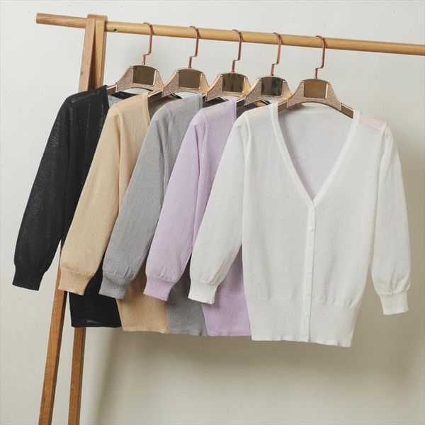 

fashion knitted sweater women solid long sleeve v neck single breasted autumn cardigans plus size casual office ladies sweaters, White;black