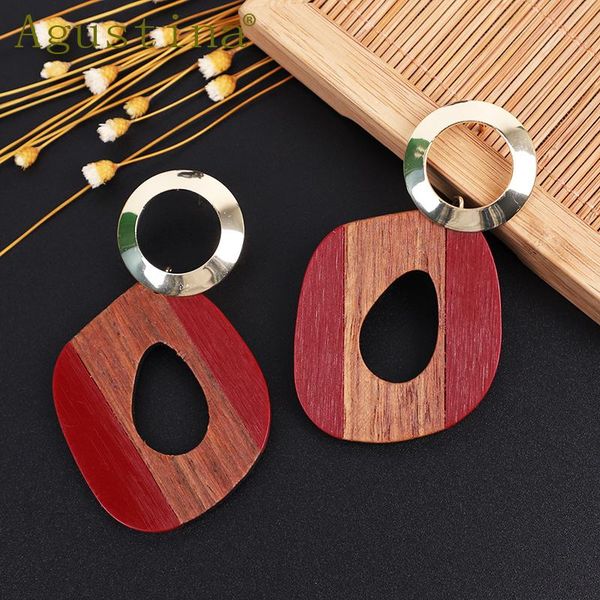 

fashion resin earrings jewelry wood drop earrings for women geometric korean minimalist statement punk earring girls earings, Silver