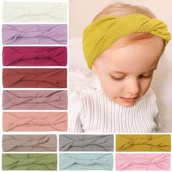 

ins 2021 new baby headbands nylon girls headbands cute newborn kids head bands girls hair bands baby hair accessories, Slivery;white