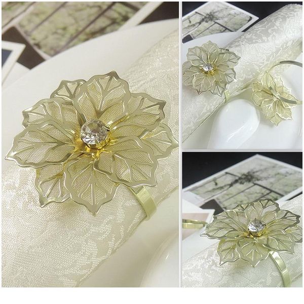 

6pcs napkin rings with hollow out flower for wedding dinner party birthdays family gatherings table decor napki jllugv