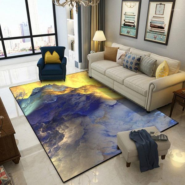 

carpets abstract colorful cloud rugs for living room blue gold white color sofa table mat 3d printed modern home decorative1