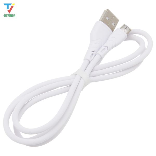 

white usb cable 1m micro usb type c wire charging cord for android 2a fast charge mobile phone charging data cable 50pcs