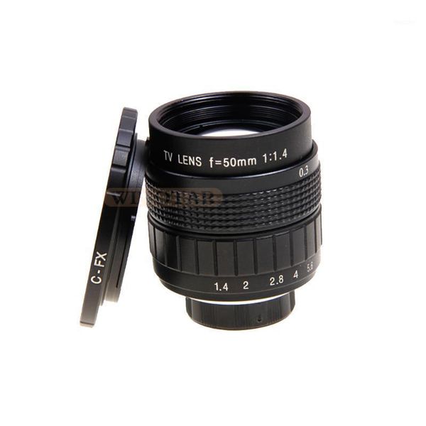 

fujian 50mm f1.4 cctv tv lens + c-fx mount ring for fuji fujifilm x-a2 x-a1 x-t1 x-t2 x-e21 x-e2 x-1m x-pro1 x-pro2 x-mount1