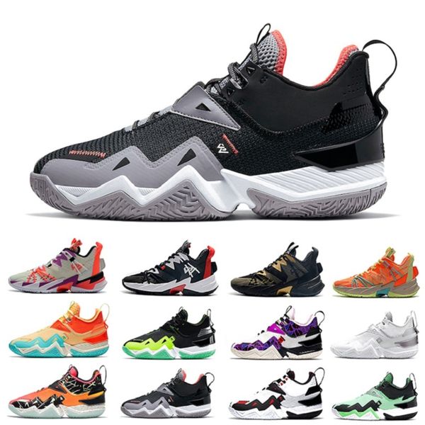 

black cement mango rage green toe westbrook 3.0 mens basketball shoes clean white why not zer0.3 men trainers sports sneakers 40-46, White;red