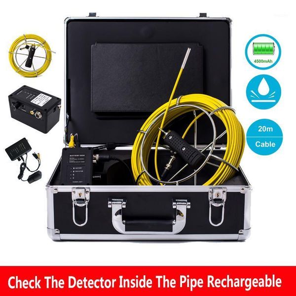 

the camera viewing angle 65degree check the detector inside pipe rechargeable 6.5mm camera len 7'' tft lcd dvr 20m cable1