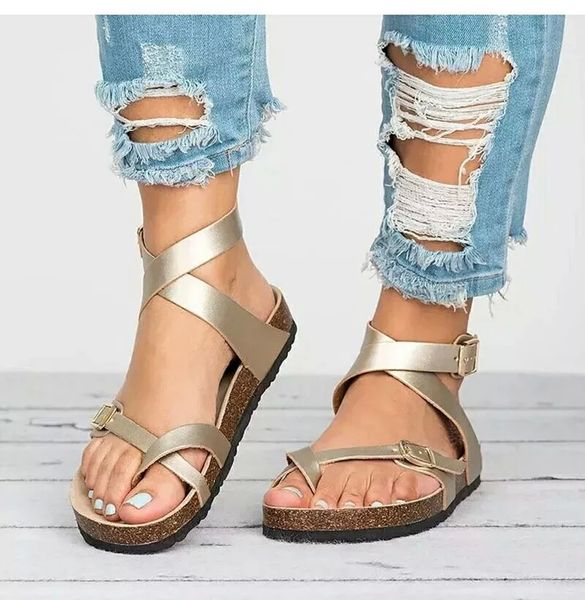 

2020 women summer ankle strap sandals slide ladies fashion light slip on sandals woman shoes #wr5g, Black