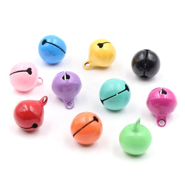 

20шт лот красивые железный сыпучие металлические бусины колокольчики рождественские украшения подвески diy материал crafts рождественские ко