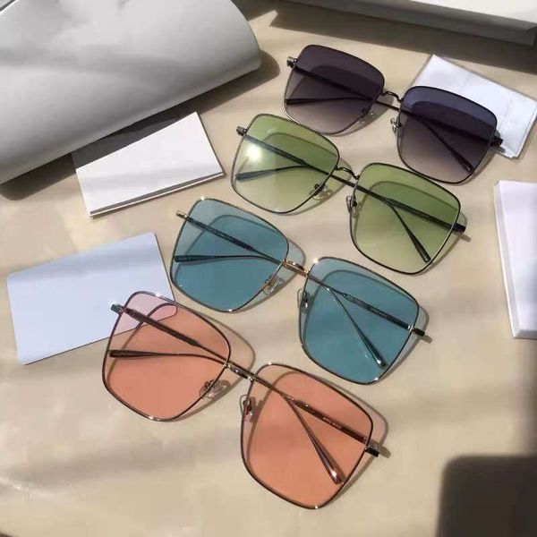 

tibudia gm 2020 large frame color sunglasses eye protection wind, Black