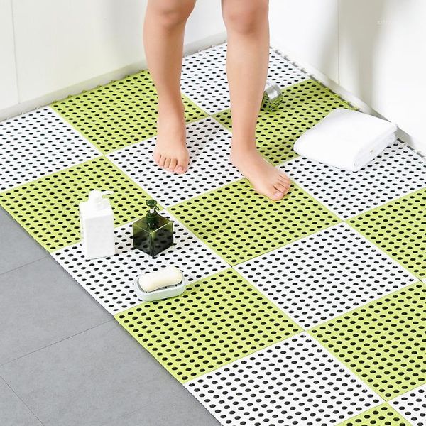 

1pc 30cm*30cm bath mat home bathroom splicing pad water cushion anti-slip floor rug1