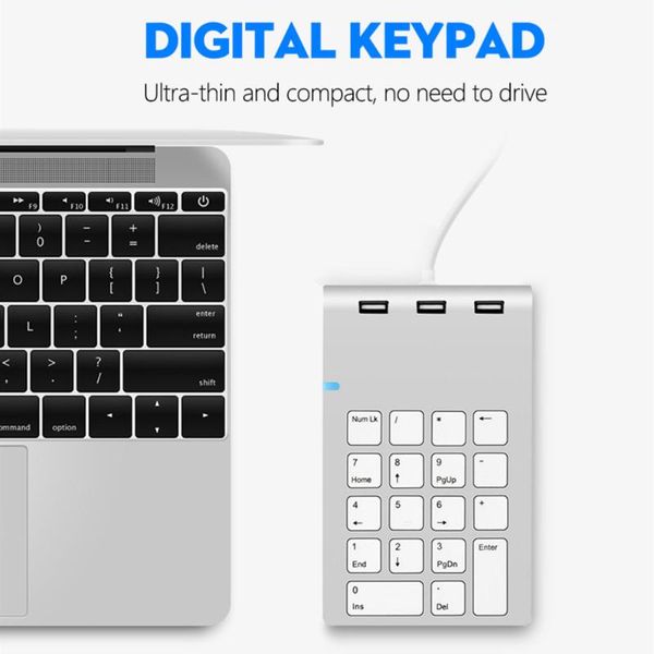 

digital keyboard new portable mini number accounting keypad usb number pad 18 keys for office lappc notebook desktop
