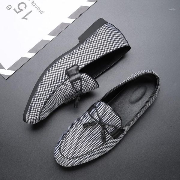 

cimim brsnd men large size business formal office wedding shoes new fashion casual leather shoes tassel luxury loafers1, Black