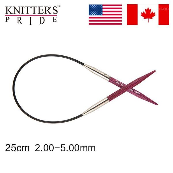 

1 piece knitter's pride symfonie dreamz 25cm fixed circular needle1, Black