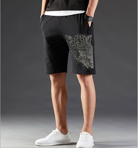 

new casual summer breathable beach men, quick dry, loose fashionable shorts, drill pants, short men's shorts. wsjm, White;black