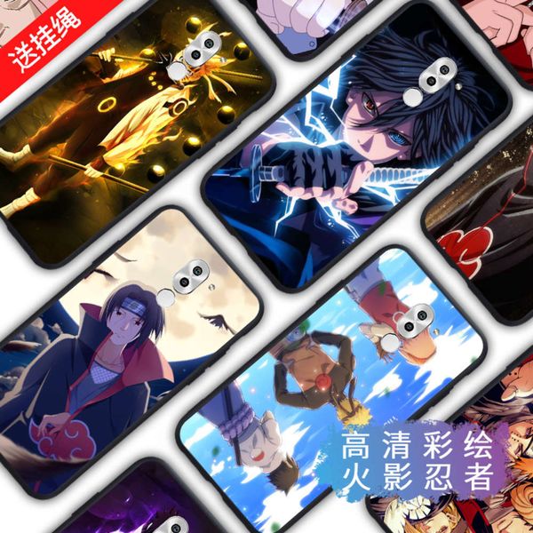 

glory playing 6x mobile phone case naruto huawei glory 6x set of ultra thin silicone soft edge package anti falling lanyard animationvfe1