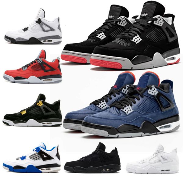 

loyal blue 4 outdoor shoes bred green glow what the alternate 89 mens trainers breathable 4s fiba women men sports sneakers size 36-47, White;red